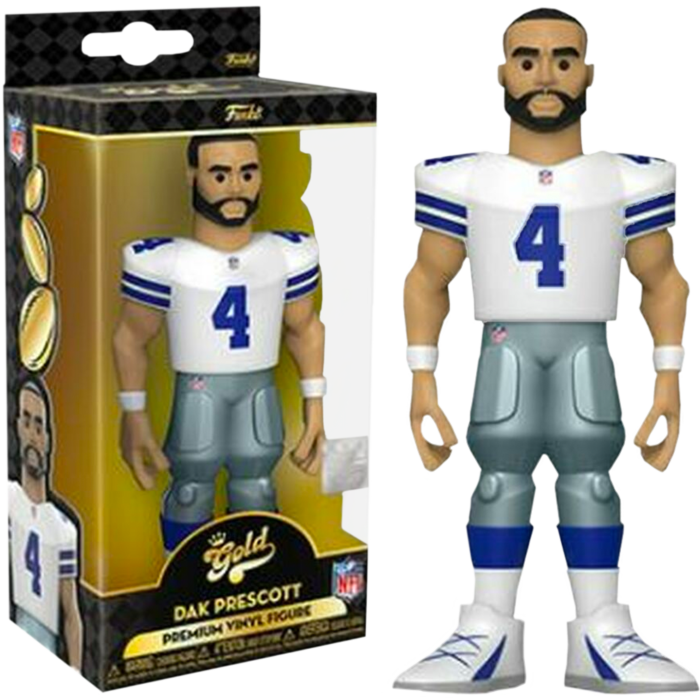 NFL Football Dak Prescott Dallas Cowboys 5 Vinyl Gold Figure by Funko Popcultcha