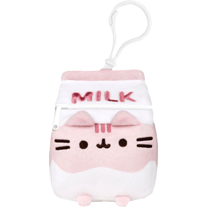 Pusheen - Pusheen Sips Strawberry Milk Tea Bag Charm Plush Purse by ...