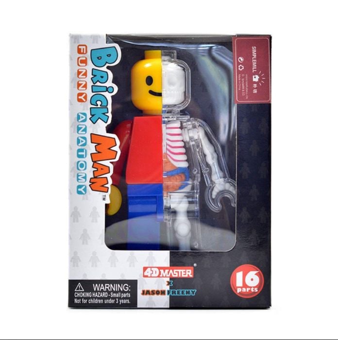 4D Master - Brick Man Funny Anatomy 5” Vinyl Figure by Jason Freeny |  Popcultcha