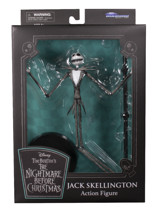 The Nightmare Before Christmas Jack Skellington 7 Scale Action Figure by Diamond Select Toys Popcultcha