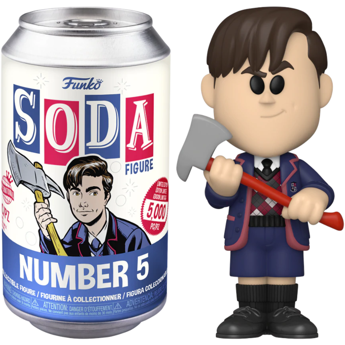 The Umbrella Academy | Number 5 Vinyl SODA Figure in Collector Can ...