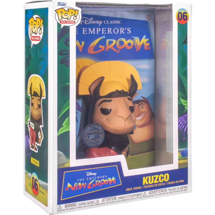 The Emperor s New Groove Kuzco Funko Pop VHS Covers Vinyl Figure Popcultcha