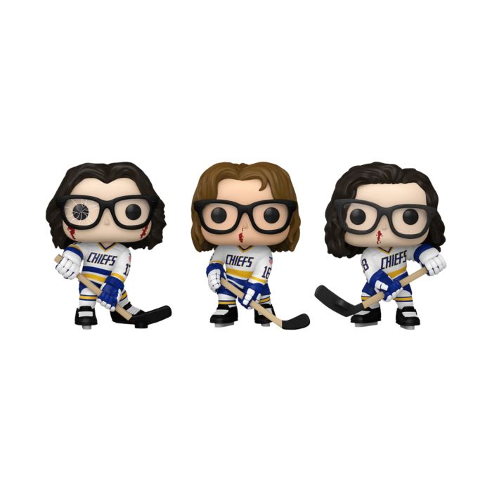 McFarlane toys the Hanson brothers slap shot. All three complete set. store