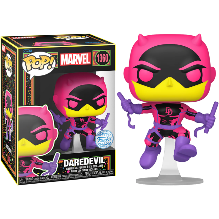 Marvel - Daredevil Blacklight Pop! Vinyl Figure by Funko | Popcultcha