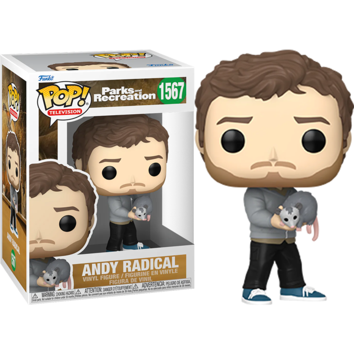 Parks and Recreation - Andy Radical 15th Anniversary Pop! Vinyl Figure ...