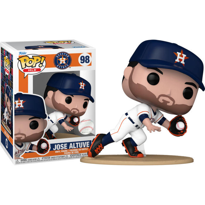 MLB Baseball - Jose Altuve Catching in White Jersey Houston Astros Pop ...