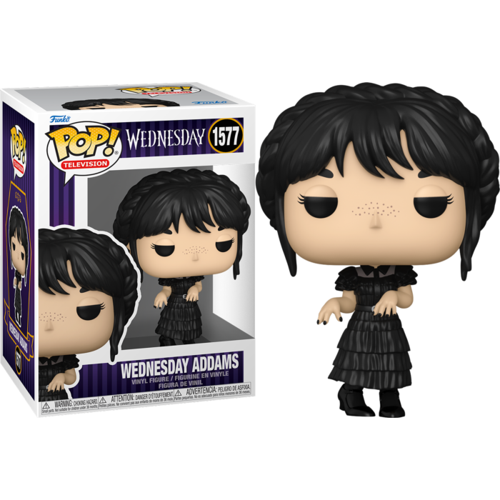 Wednesday (2022) - Wednesday Addams in Black Dress Pop! Vinyl Figure By ...