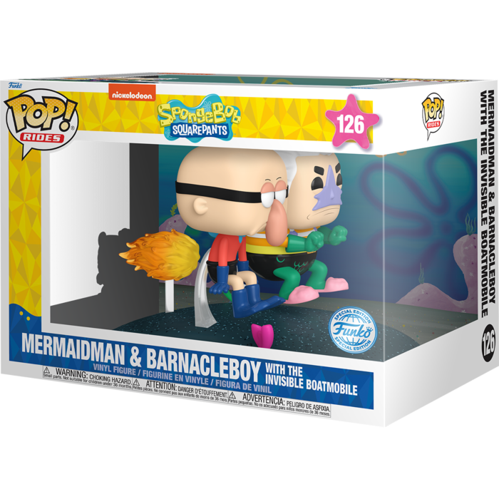 Mermaidman & Barnacleboy Funko hot Pops - Mint