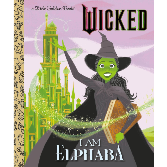 Wicked (2024) I Am Elphaba Little Golden Book Hardcover Book by