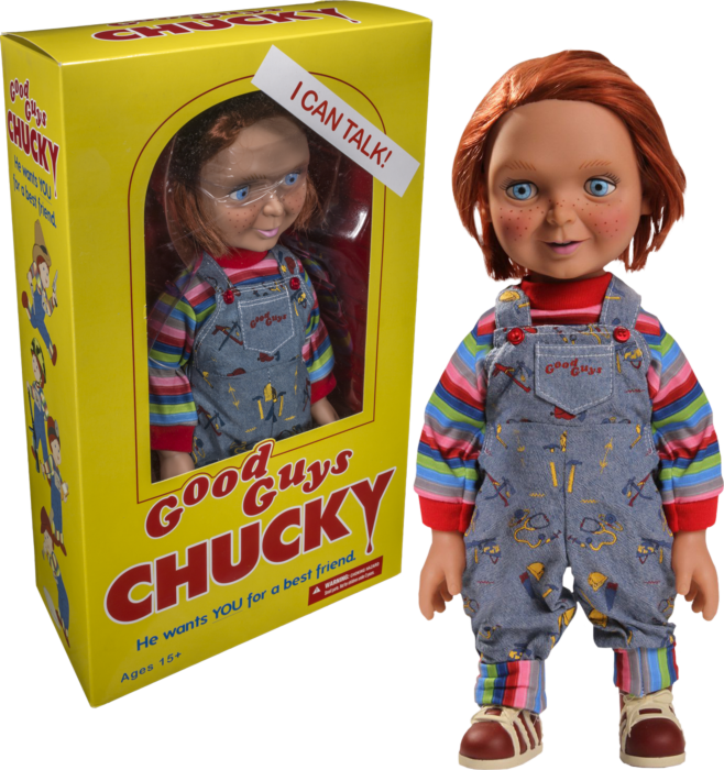 Child's Play | Good Guys 15” Talking Chucky Doll | Mezco Good Guys 15”  Talking Chucky Doll | Popcultcha