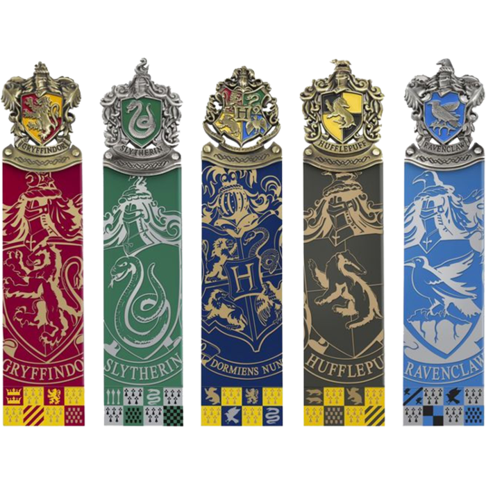 Harry Potter - House Crest Bookmark Collection 5-Pack by Noble ...