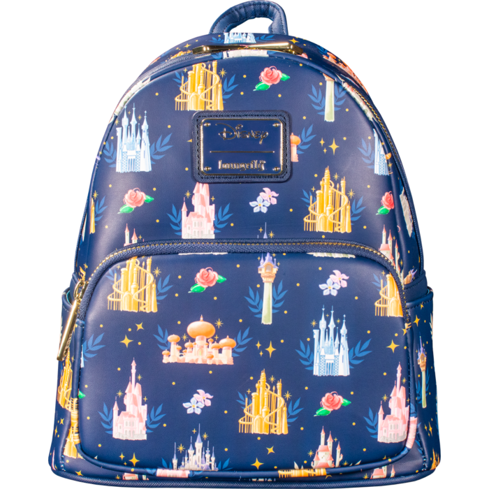 Disney Princess | Castles 10” Faux Leather Mini Backpack by Loungefly ...