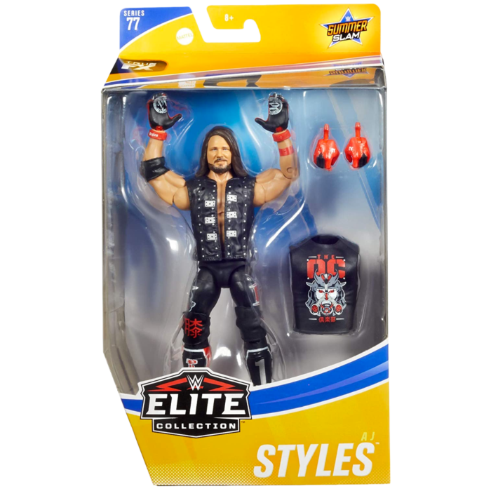 WWE - AJ Styles Elite Series 6” Action Figure by Mattel | Popcultcha