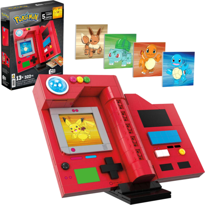 Pokemon - Kanto Region Pokedex MEGA Building Block Construction Set ...