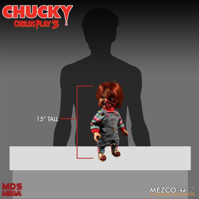 Mezco Toys Childs Play 3 orders Talking 15” Pizza Face Chucky