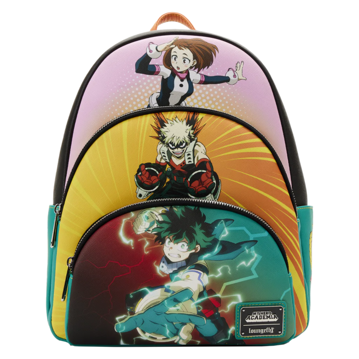 My Hero Academia Triple Pocket Scene 12 Faux Leather Mini Backpack by Loungefly Popcultcha