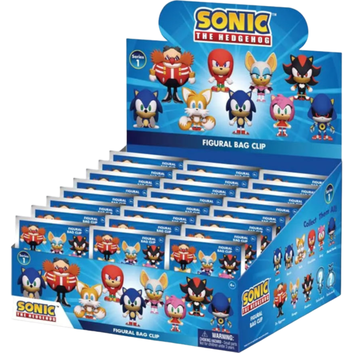 Sonic the Hedgehog - Series 1 3D Figural Foam Bag Clip Blind Bag ...