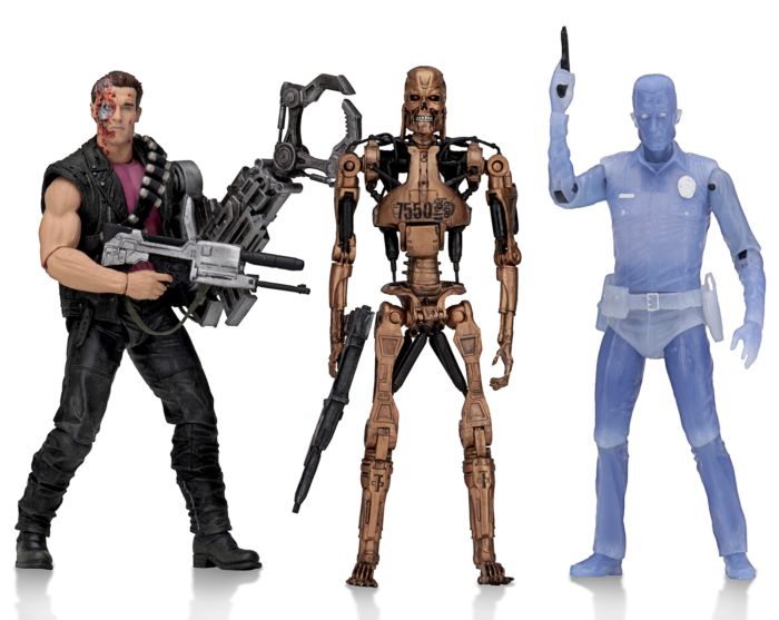 More Pix! NECA Terminator 2 Set - T-800 high quality and BOTH T-1000s