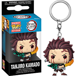 Demon Slayer - Tanjiro Kamado (sun Breathing) Pop! Pocket Keychain By 