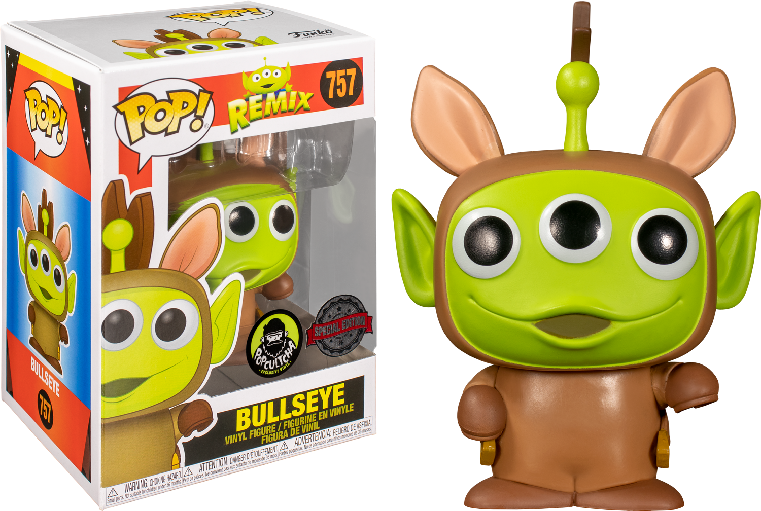 Pixar | Alien Remix Bullseye Funko Pop! Vinyl Figure (Popcultcha Exclusive)  | Popcultcha