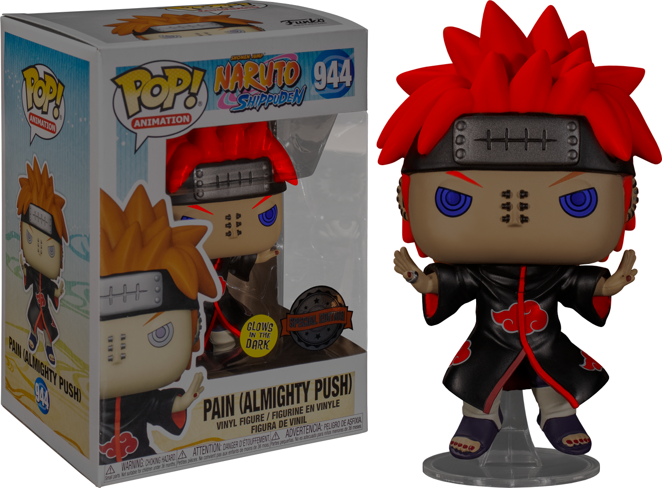 Naruto: Shippuden | Pain with Shinra Tensei Glow in the Dark Pop! Vinyl  Figure Naruto: Shippuden | Pain Funko Pop! Vinyl Figure