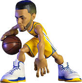 NBA Basketball - Stephen Curry Golden State Warriors (Yellow Jersey) smAll-Stars 12" Vinyl Figure