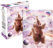 Random Galaxy - Laser Eyes Sloth & Llama 500 Piece Jigsaw Puzzle