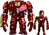 The Avengers - Avengers 2: Age of Ultron - Iron Man Hulkbuster and Battle Damaged Iron Man Mark XLIII (43) Hot Toys Artist Mix Bobble Head 2-Pack