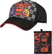 Five Nights at Freddy's - Curved Bill Adjustable Snapback Hat & Bi-fold Wallet