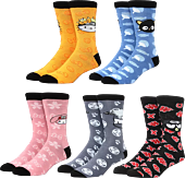 Naruto: Shippuden - Sanrio x Naruto Characters Crew Socks 5-Pack