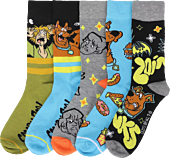 Scooby-Doo! - Scooby Gang Men's Crew Socks 5-Pack (Shoe Size 8-12)