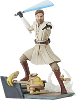 Star Wars: The Clone Wars - General Obi-Wan Kenobi Deluxe Gallery 11" PVC Diorama Statue