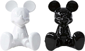 Mickey Mouse - Minnie Mouse Black & White Ceramic Salt & Pepper Shaker Set