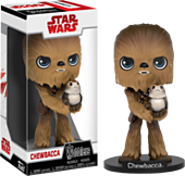 Star Wars Episode VIII: The Last Jedi - Chewbacca with Porg Wobbler Bobble Head