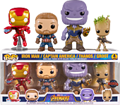 Avengers 3: Infinity War - Captain America, Iron Man, Thanos & Groot Pop! Vinyl Figure 4-Pack