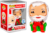 Coca-Cola - Coca-Cola Santa in Chair Pop! Vinyl Figure in Acrylic Pop! Protector (Funko / Popcultcha Exclusive)