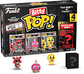 Five Nights at Freddy's - Foxy, Cupcake, Chica & Mystery Bitty Pop! Vinyl Figure 4-Pack