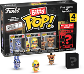 Five Nights at Freddy's - Nightmare Bonnie, Nightmare Chica, Nightmare Freddy & Mystery Bitty Pop! Vinyl Figure 4-Pack