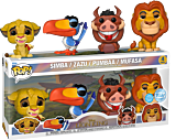 The Lion King (1994) - Glitter Simba, Zazu, Pumbaa & Mufasa Pop! Vinyl Figure