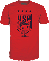 Soccer - Catarina Macario USA (USWNT) Pop! Tees Unisex Red T-Shirt