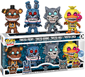 Five Nights at Freddy's - The Twisted Ones Glow-in-the-Dark Pop! Vinyl Figure 4-Pack