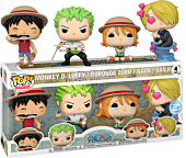 One Piece - Monkey D. Luffy, Roronoa Zoro, Nami & Sanji Pop! Vinyl Figure 4-Pack