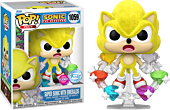 Sonic the Hedgehog - Super Sonic with Emeralds Flocked Pop! Vinyl Figure