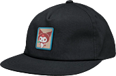 Sanrio - Girl x Sanrio Woodland Wonder Kuromi Black Snapback Hat (One Size)