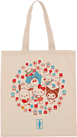 Sanrio - Girl x Sanrio Woodland Wonder Team Kitty Canvas Tote Bag