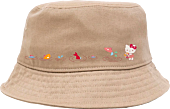 Sanrio - Girl x Sanrio Woodland Wonder Hello Kitty Shroom Fishing Khaki Reversible Bucket Hat (One Size)