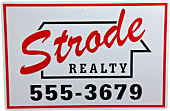 Halloween (1978) - Strode Realty Metal Sign Prop Replica