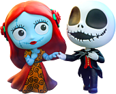 The Nightmare Before Christmas - Jack Skellington & Sally Dancing Cosbaby (S) Hot Toys Figure 2-Pack