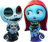 The Nightmare Before Christmas - Jack Skellington & Sally Sitting Cosbaby (S) Hot Toys Figure 2-Pack