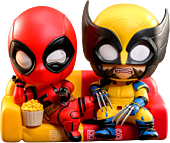 Deadpool & Wolverine (2024) - Deadpool and Wolverine (Masked) Cosbaby (S) Hot Toys Figure 2-Pack